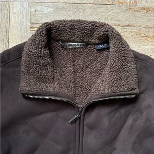 Waterproof Garment company heavy duty zipped brown jacket Men’s Size M in